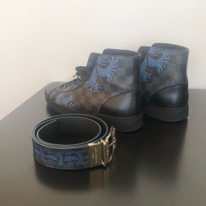 Louis Vuitton Match up sneaker sneaker and belt